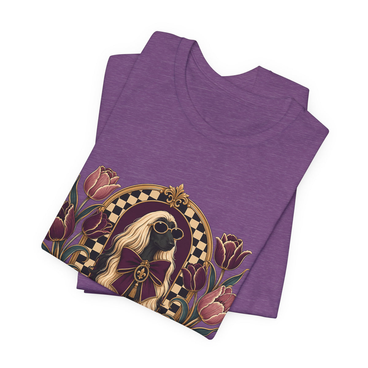 "Spoiled with Intention" — Luxury Afghan Hound Dog Mom T-Shirt
