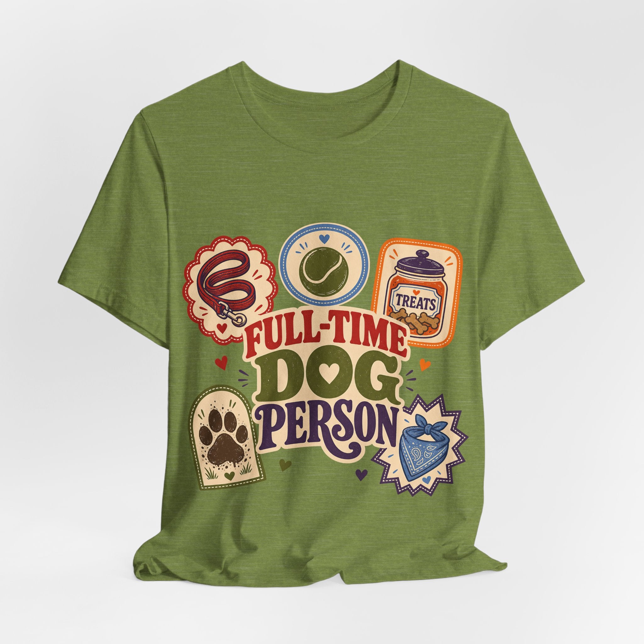 "Full-Time Dog Person" T-Shirt — Funny Dog Lover Graphic Tee