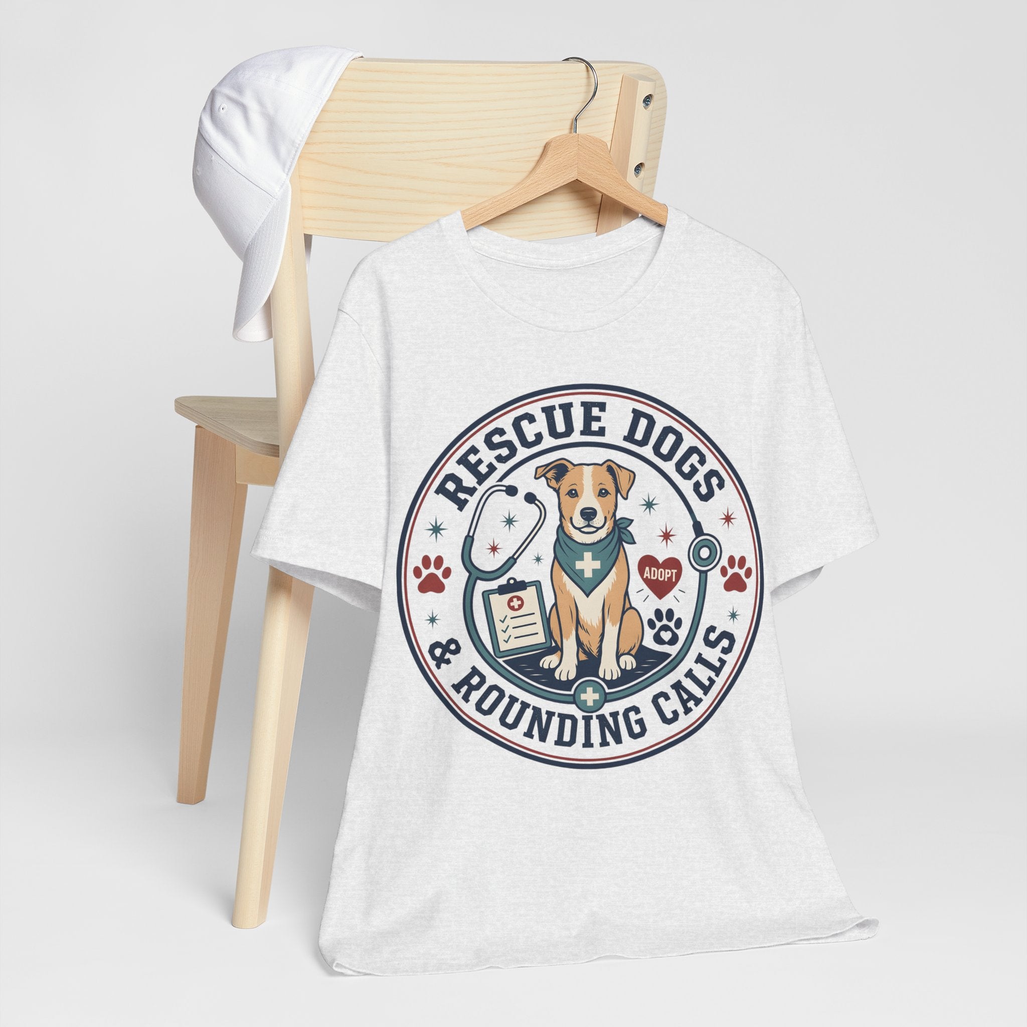 Rescue Dogs & Rounding Calls Tee — Veterinary Vet Tech Animal Rescue Shirt