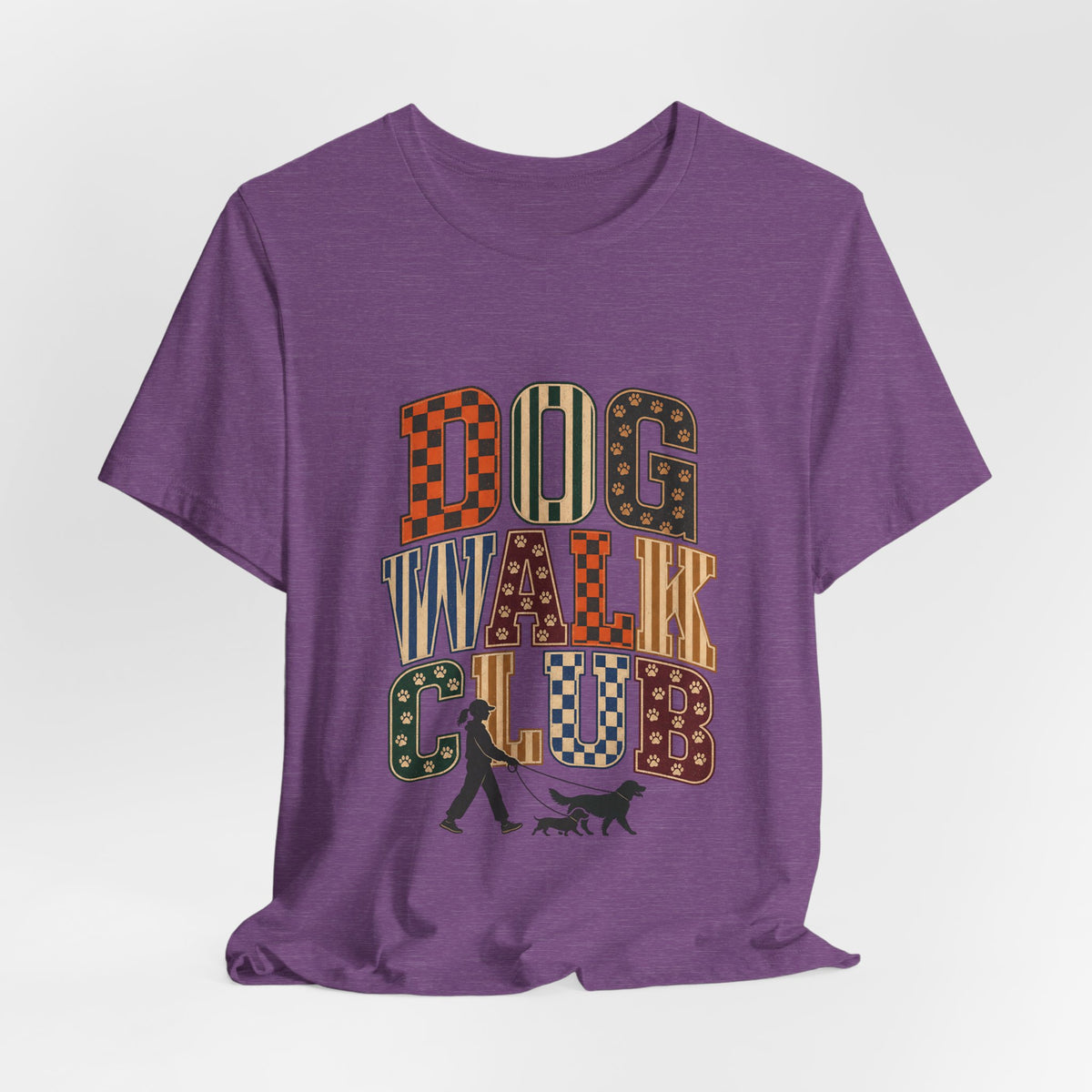 "Dog Walk Club" T-Shirt — Retro Dog Walker Graphic Tee