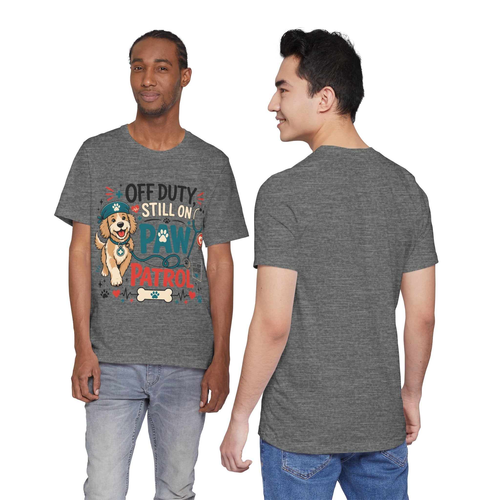 Off Duty Still On Paw Patrol T-Shirt — Cute Dog Rescue Squad Tee