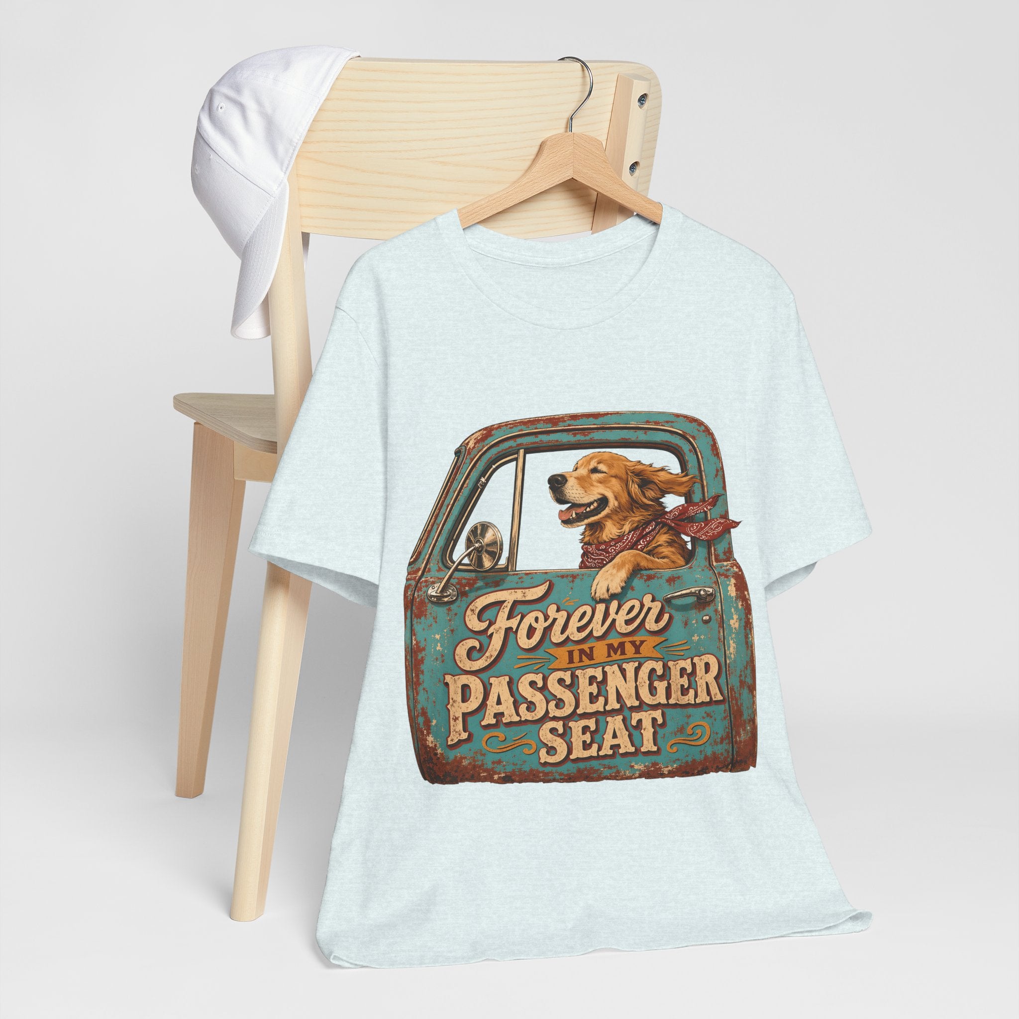"Forever In My Passenger Seat" Dog Lover T-Shirt — Road Trip Graphic Tee