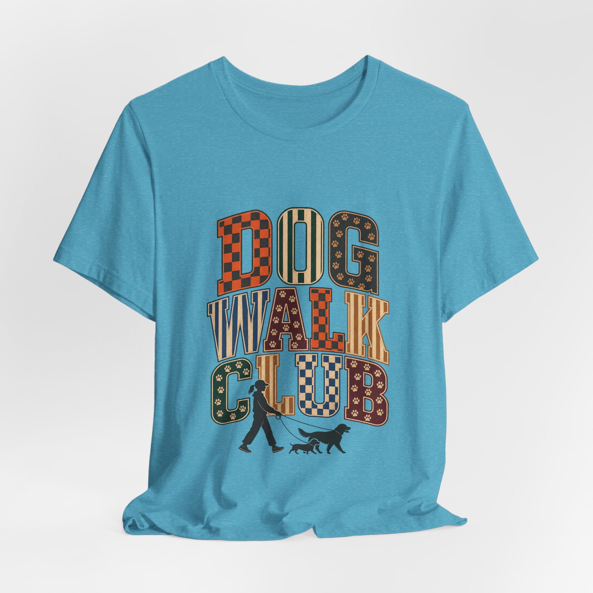 "Dog Walk Club" T-Shirt — Retro Dog Walker Graphic Tee