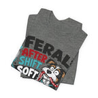 Dog Lover Nurse T-Shirt — "Feral After Shift, Soft for My Dog" Cute Veterinary Nurse Tee