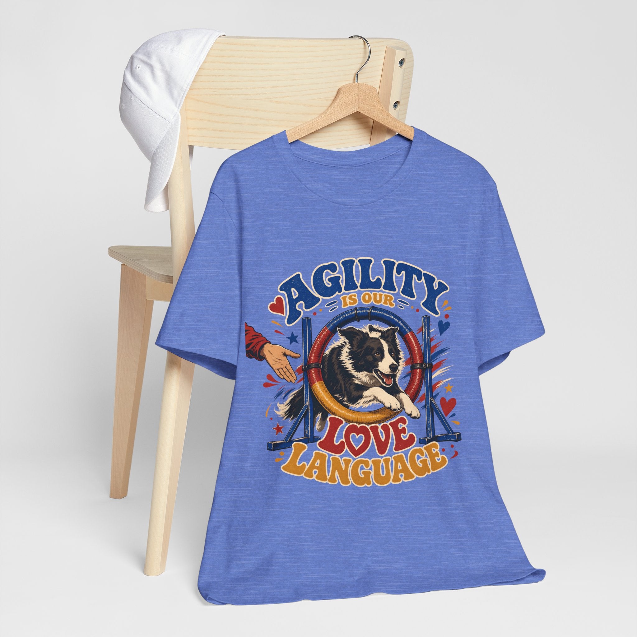 "Agility Is Our Love Language" Dog Lover T-Shirt — Agility Dog Graphic Tee