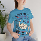 Night Shift Nurse Daytime Dog Mom T-Shirt
