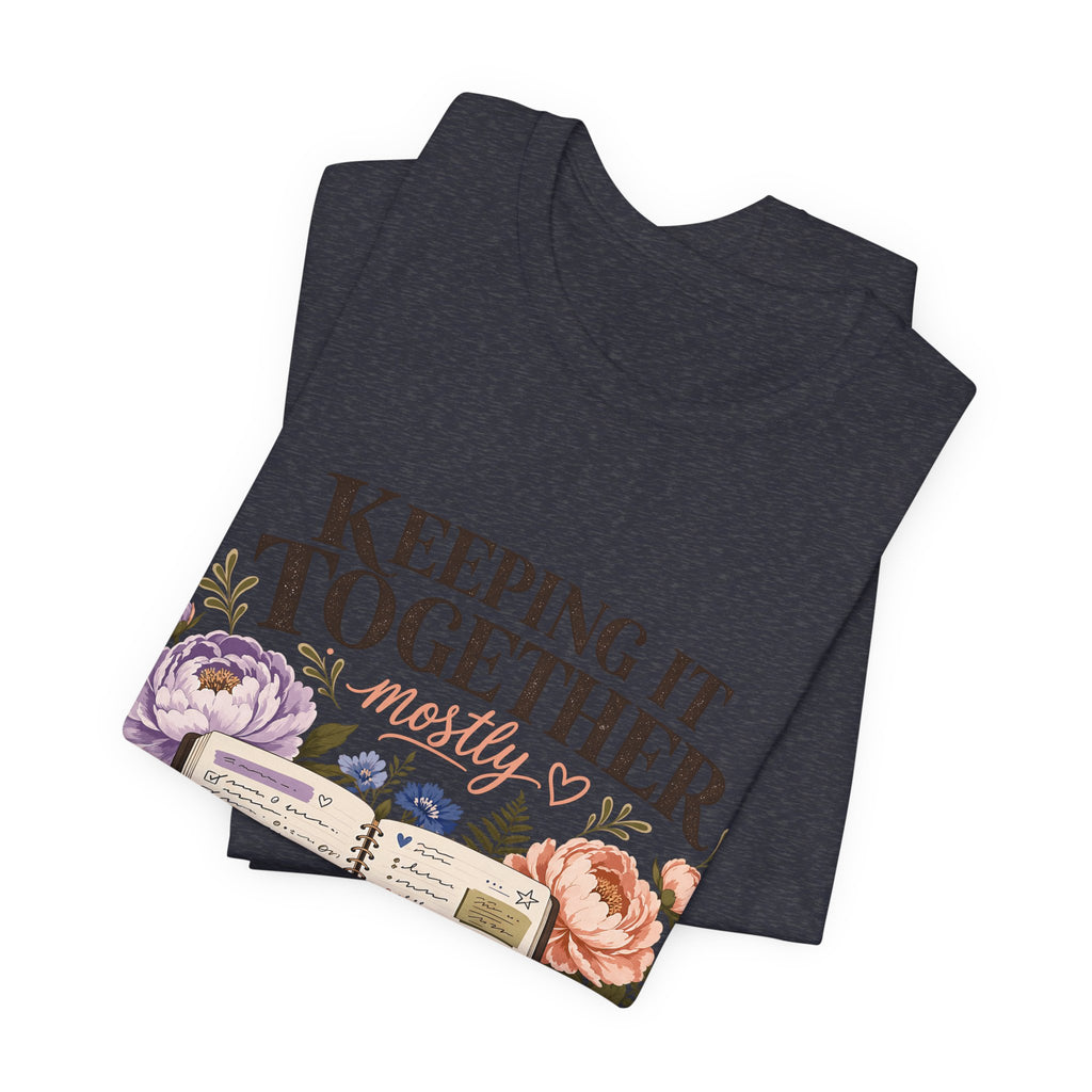 "Keeping It Together Mostly" — Botanical Nurse T-Shirt