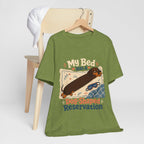 "My Bed Has A Dog-Shaped Reservation" Dog Lover T-Shirt — Funny Dog Graphic Tee