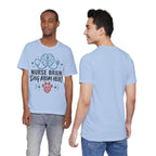 Nurse Brain Dog Mom Heart T‑Shirt - Cute Nurse & Dog Mom Graphic Tee