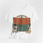 "Guess Who's Back: Rounding Again" — Funny Rounding Nurse T-Shirt