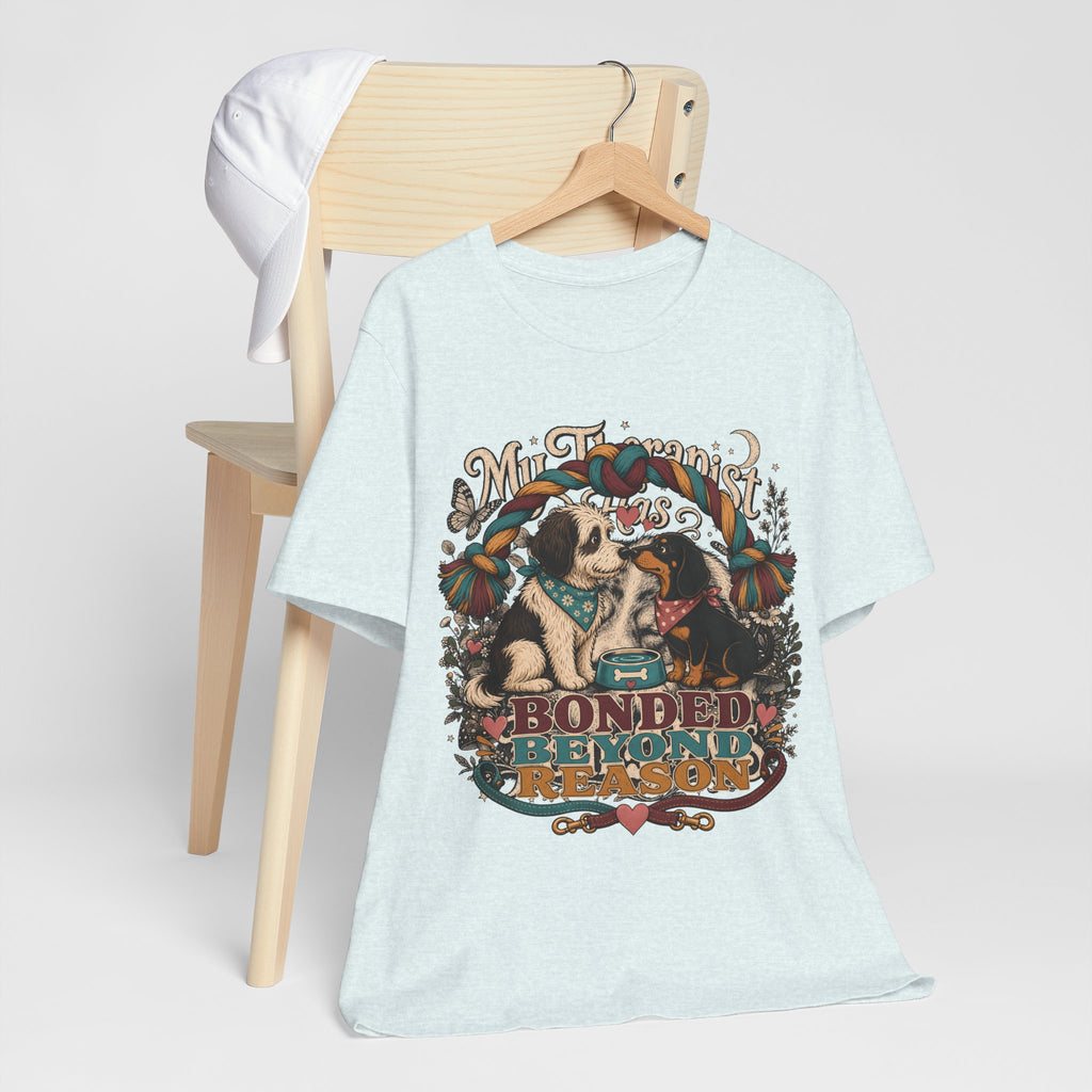"Bonded Beyond Reason" Two Dogs T-Shirt — Retro Dog Lover Graphic Tee