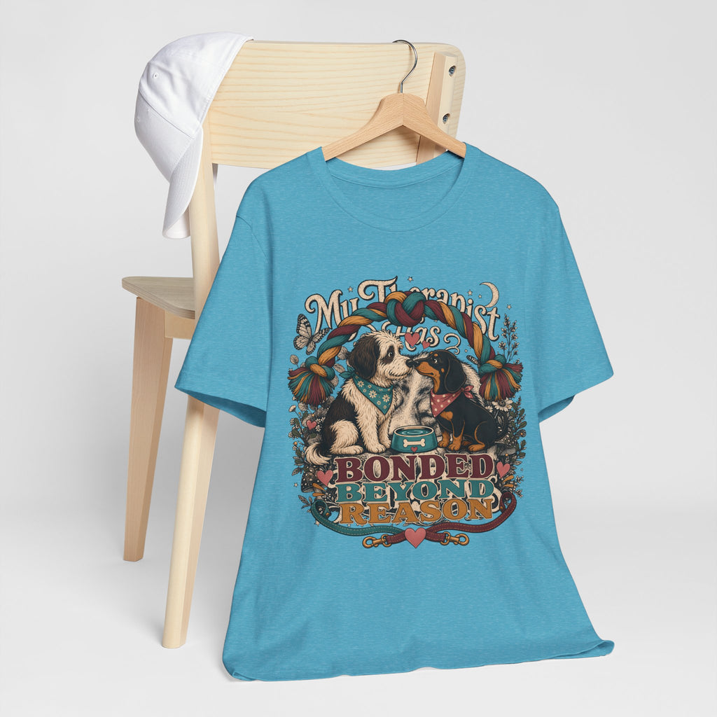 "Bonded Beyond Reason" Two Dogs T-Shirt — Retro Dog Lover Graphic Tee