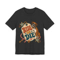 "Ride or Die" — Retro Boxer Dog Mom T-Shirt