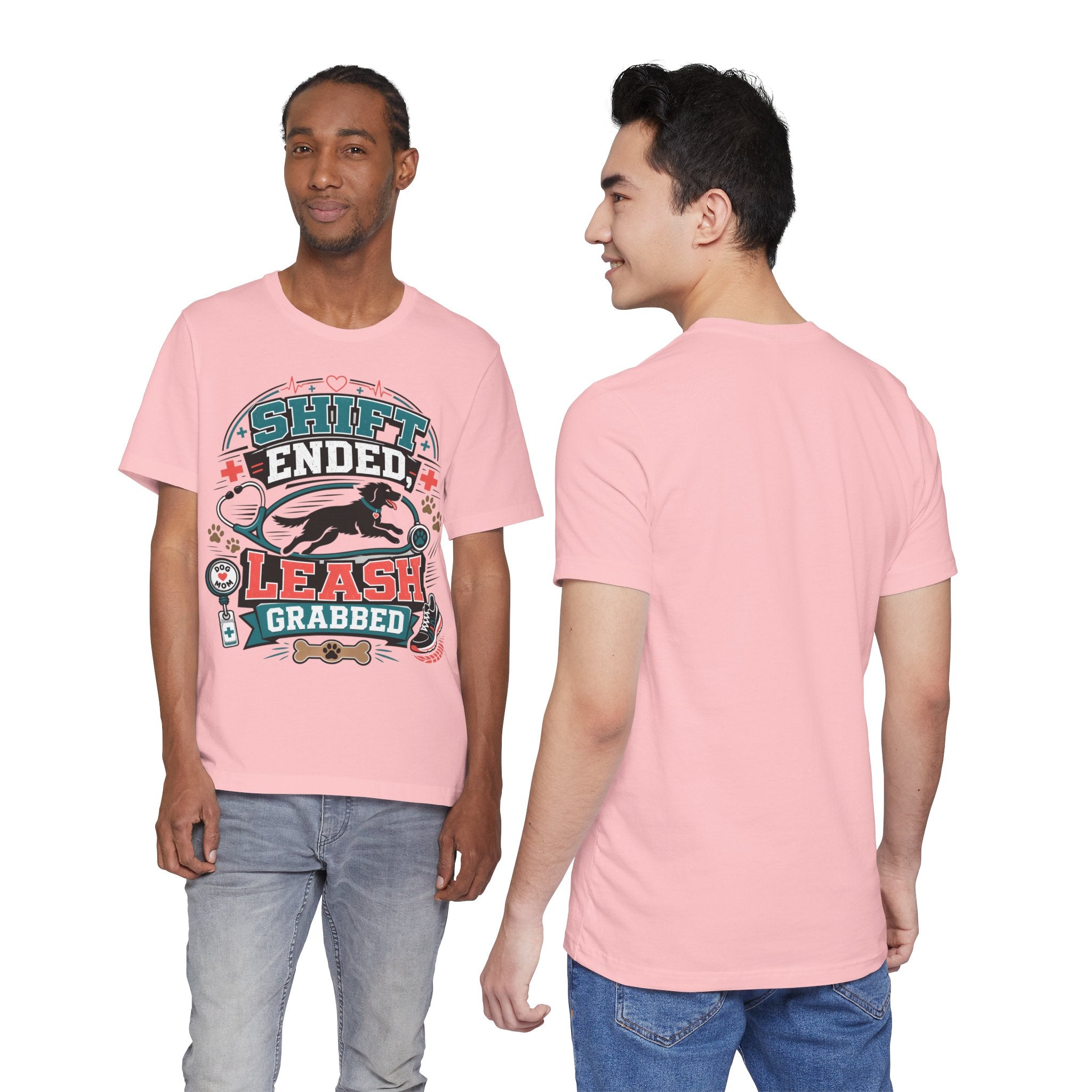 Shift Ended Leash Grabbed Dog Lover Tee