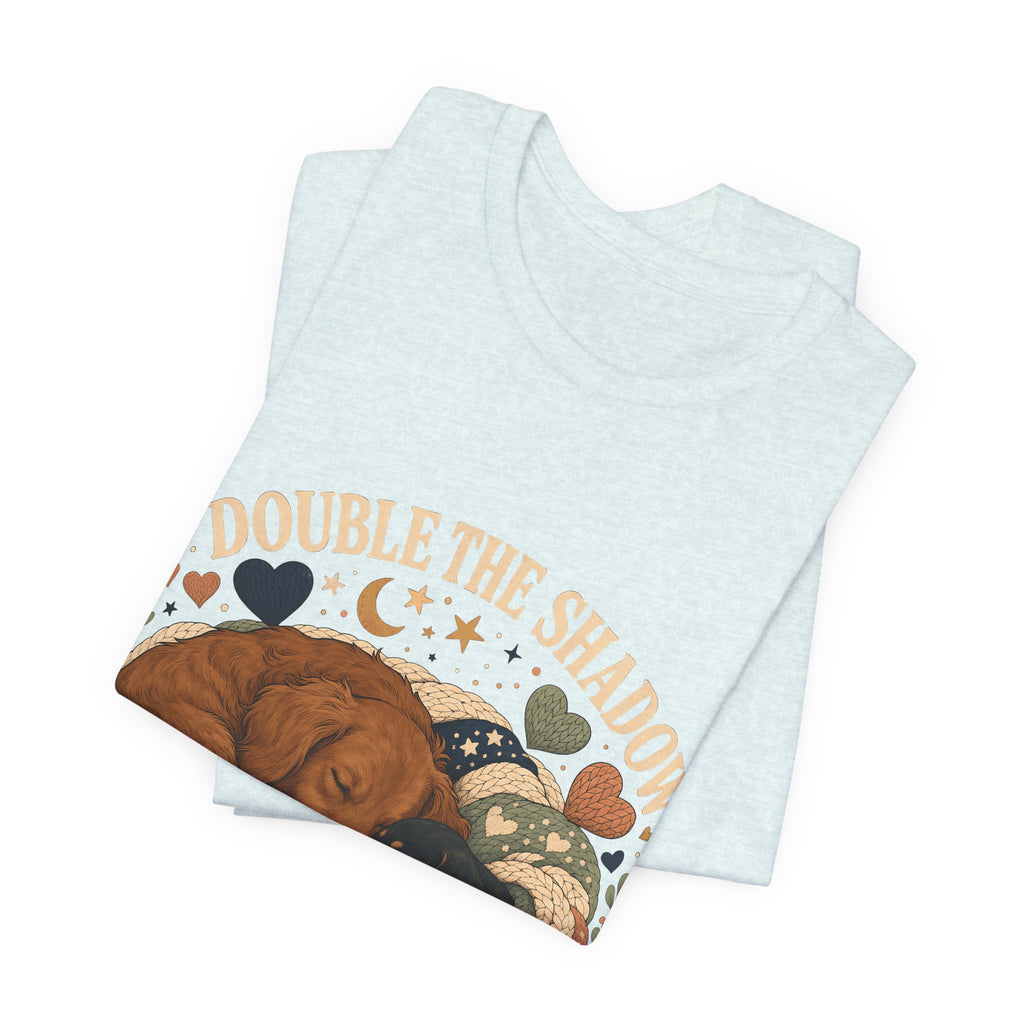 "Double the Shadow" — Cozy Multi Dog Mom T-Shirt