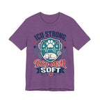 ICU Strong Dog Mom Tee - Nurse Dog Paw Rescue Shirt