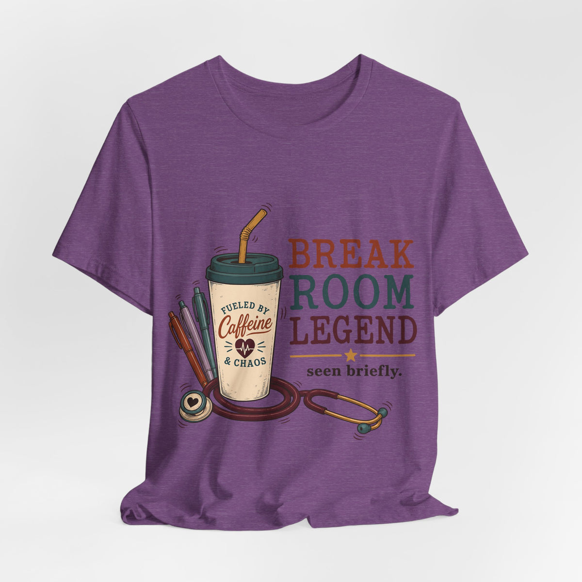 "Break Room Legend" Nurse T-Shirt — Funny Nurse Graphic Tee
