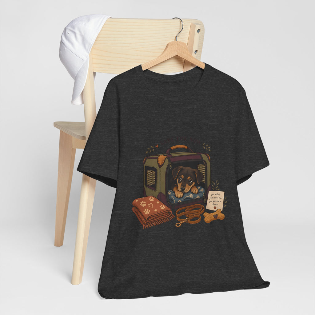 "Safe For Now" T-Shirt — Heartfelt Foster Puppy Graphic Tee