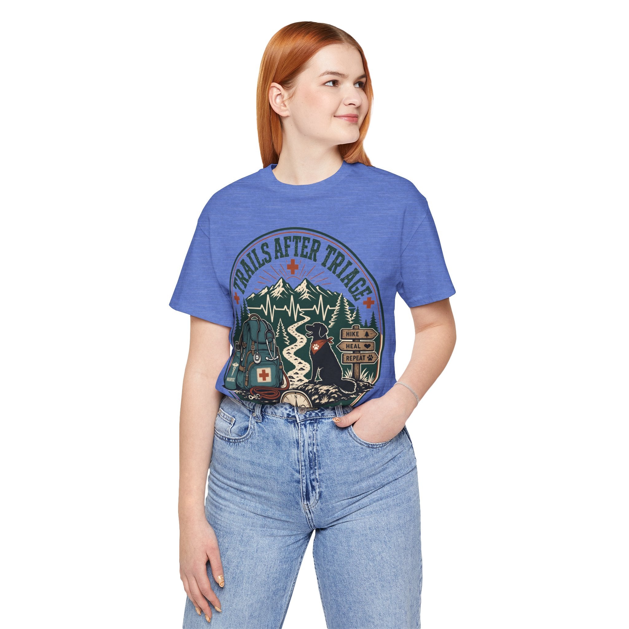 Trails After Triage Hiking Tee — Search & Rescue Outdoor Crew Shirt