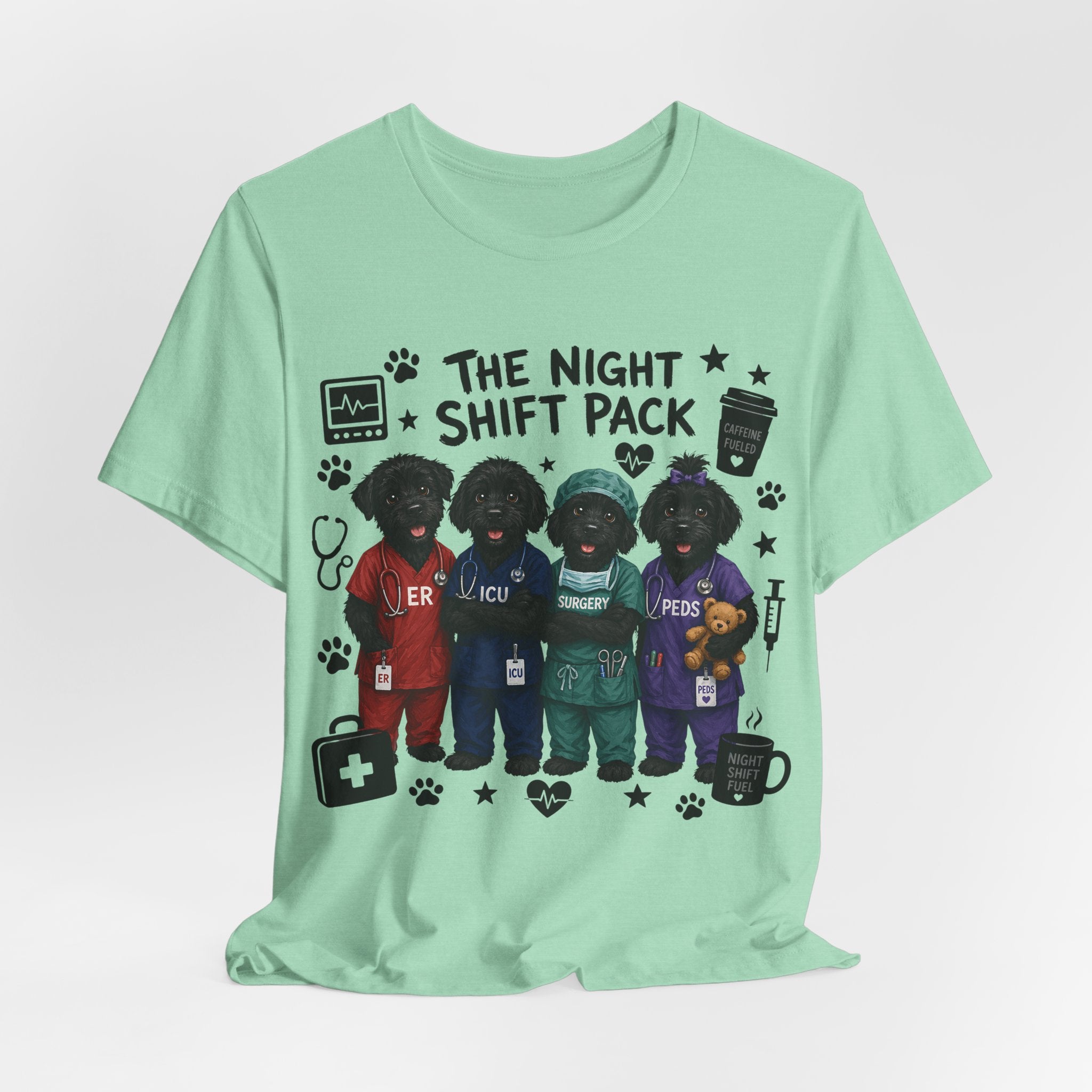 Night Shift Pack Nurses T-Shirt — Cute Team Scrubs Design for Healthcare Workers