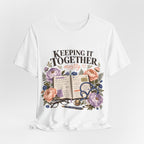 "Keeping It Together Mostly" — Botanical Nurse T-Shirt