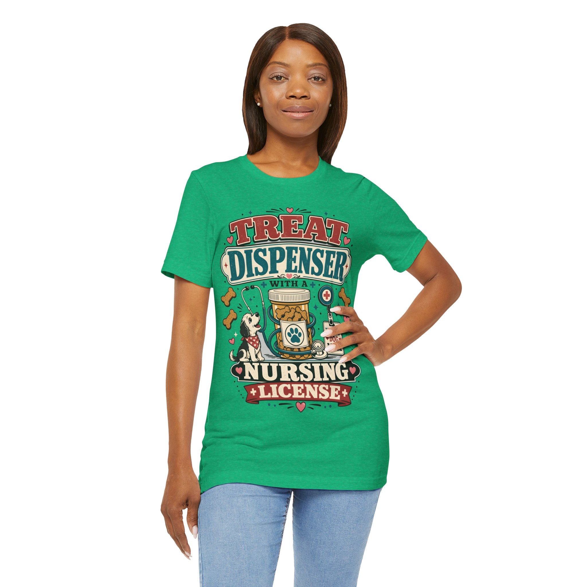 Treat Dispenser Nursing License Tee — Nurse Dog Mom T-Shirt