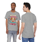 Healing Humans, Spoiling Dogs T‑Shirt — Cute Veterinary Nurse Dog Mom Tee