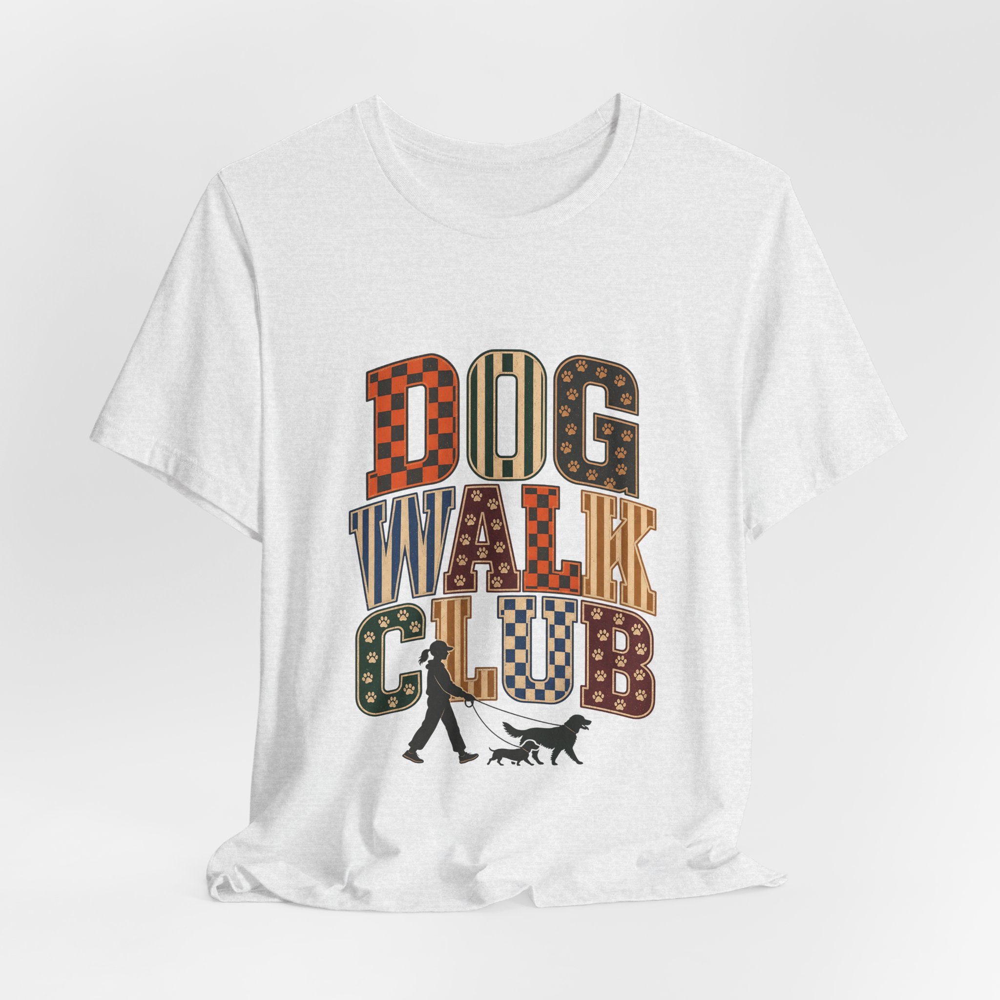 "Dog Walk Club" T-Shirt — Retro Dog Walker Graphic Tee