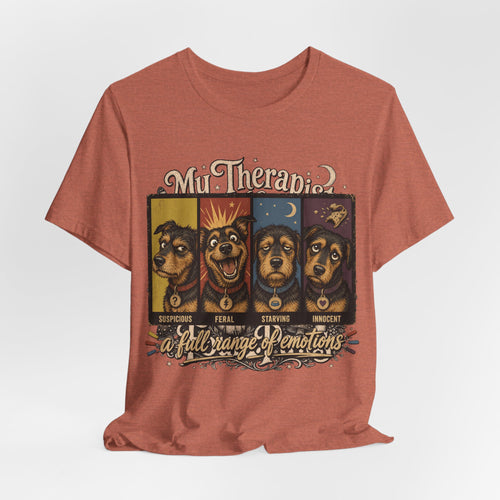 "A Full Range of Emotions" Dog T-Shirt — Funny Mood Chart Graphic Tee