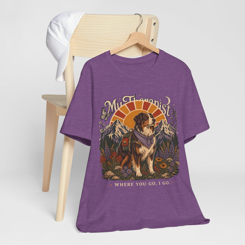 "Where You Go, I Go" Hiking Dog T-Shirt — Adventure Outdoor Graphic Tee