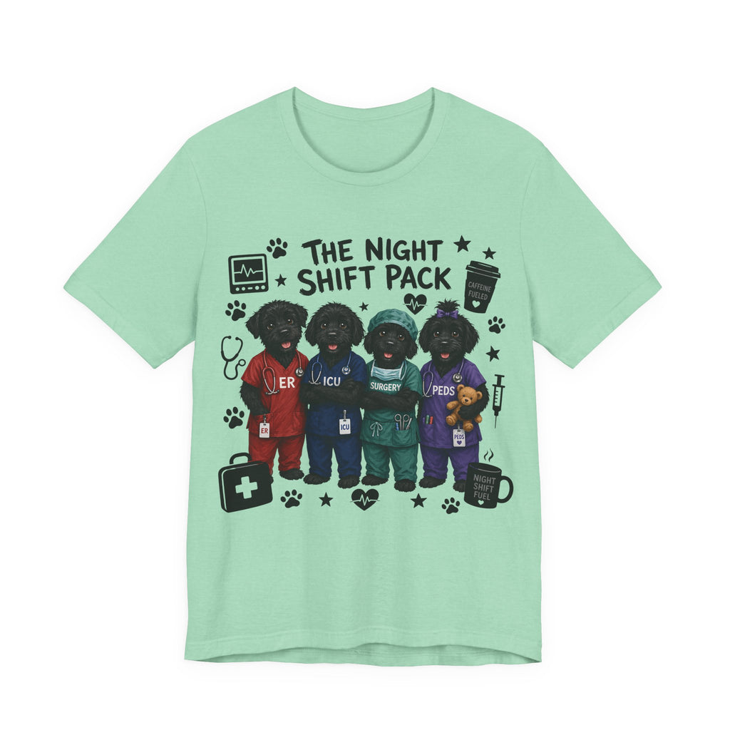 Night Shift Pack Nurses T-Shirt — Cute Team Scrubs Design for Healthcare Workers