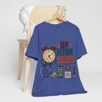 "Up Before Human" T-Shirt — Bold Retro Nurse Shift Graphic Tee