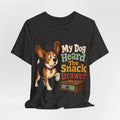 "My Dog Heard The Snack Drawer" Dog Lover T-Shirt — Funny Dog Graphic Tee