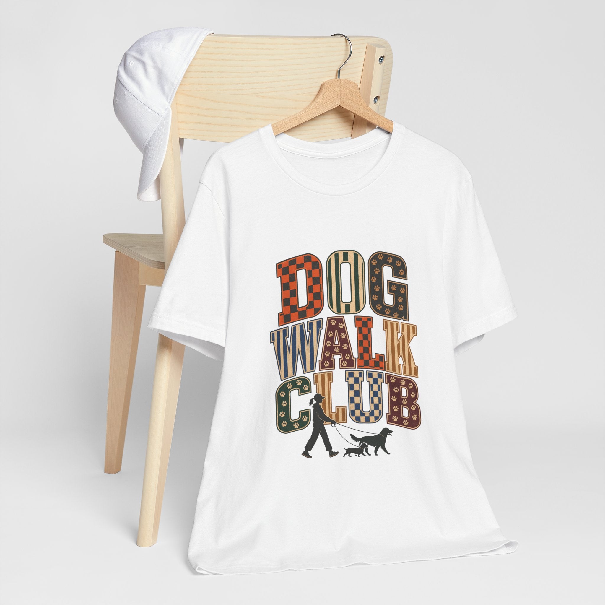 "Dog Walk Club" T-Shirt — Retro Dog Walker Graphic Tee