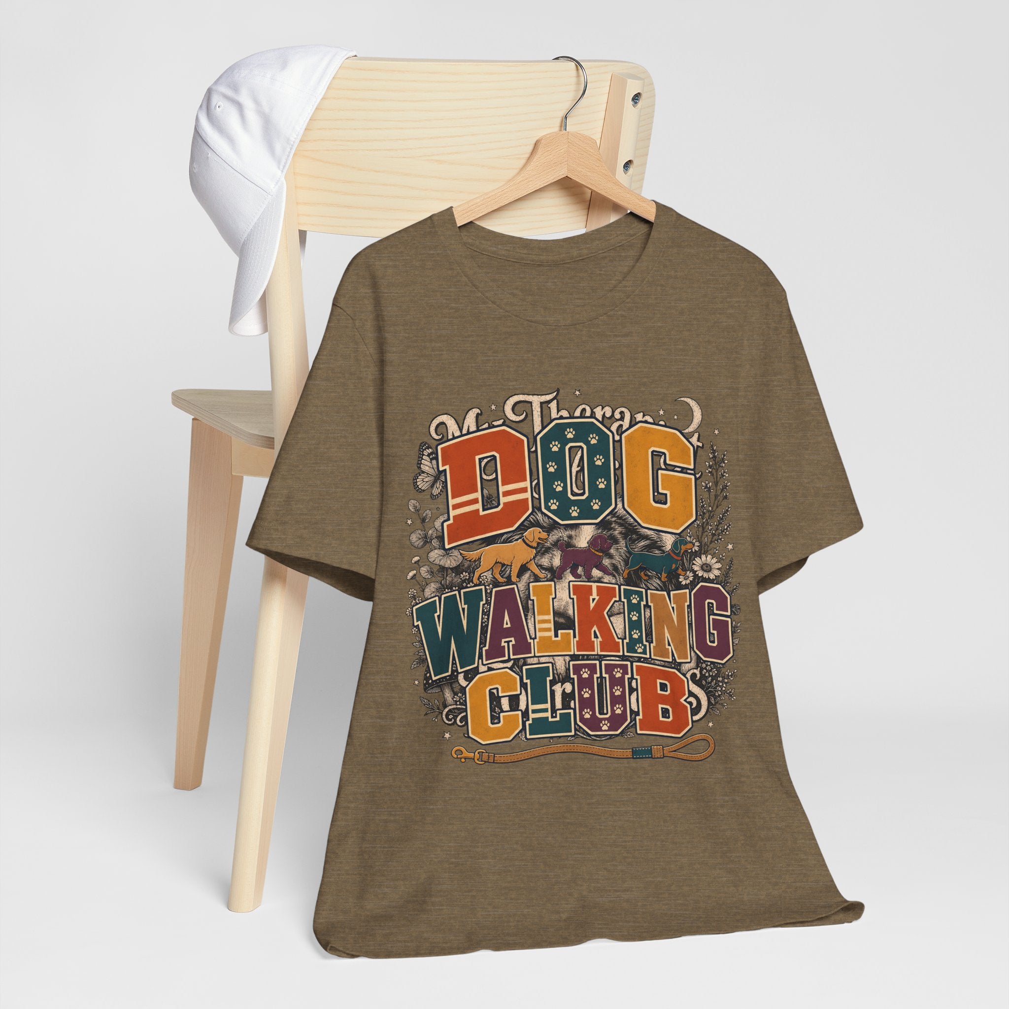 "Dog Walking Club" Dog Lover T-Shirt — Retro Graphic Tee