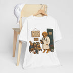Dog Doctor Tee — Vintage Veterinary Illustration T-Shirt (The Doctor Will See You Now)