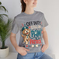 Off Duty Still On Paw Patrol T-Shirt — Cute Dog Rescue Squad Tee