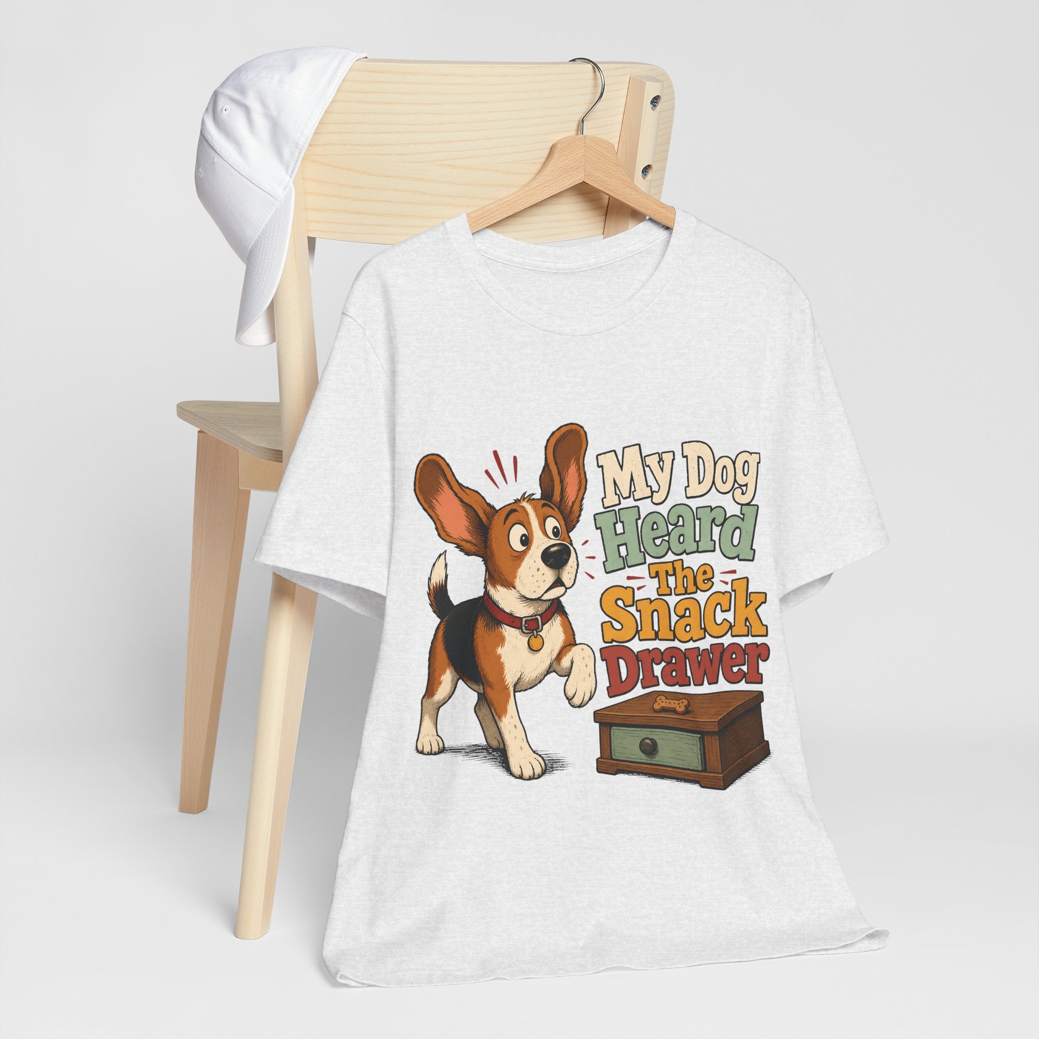 "My Dog Heard The Snack Drawer" Dog Lover T-Shirt — Funny Dog Graphic Tee