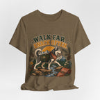 "Walk Far. Snack Often." — Hiking Dog Lover T-Shirt