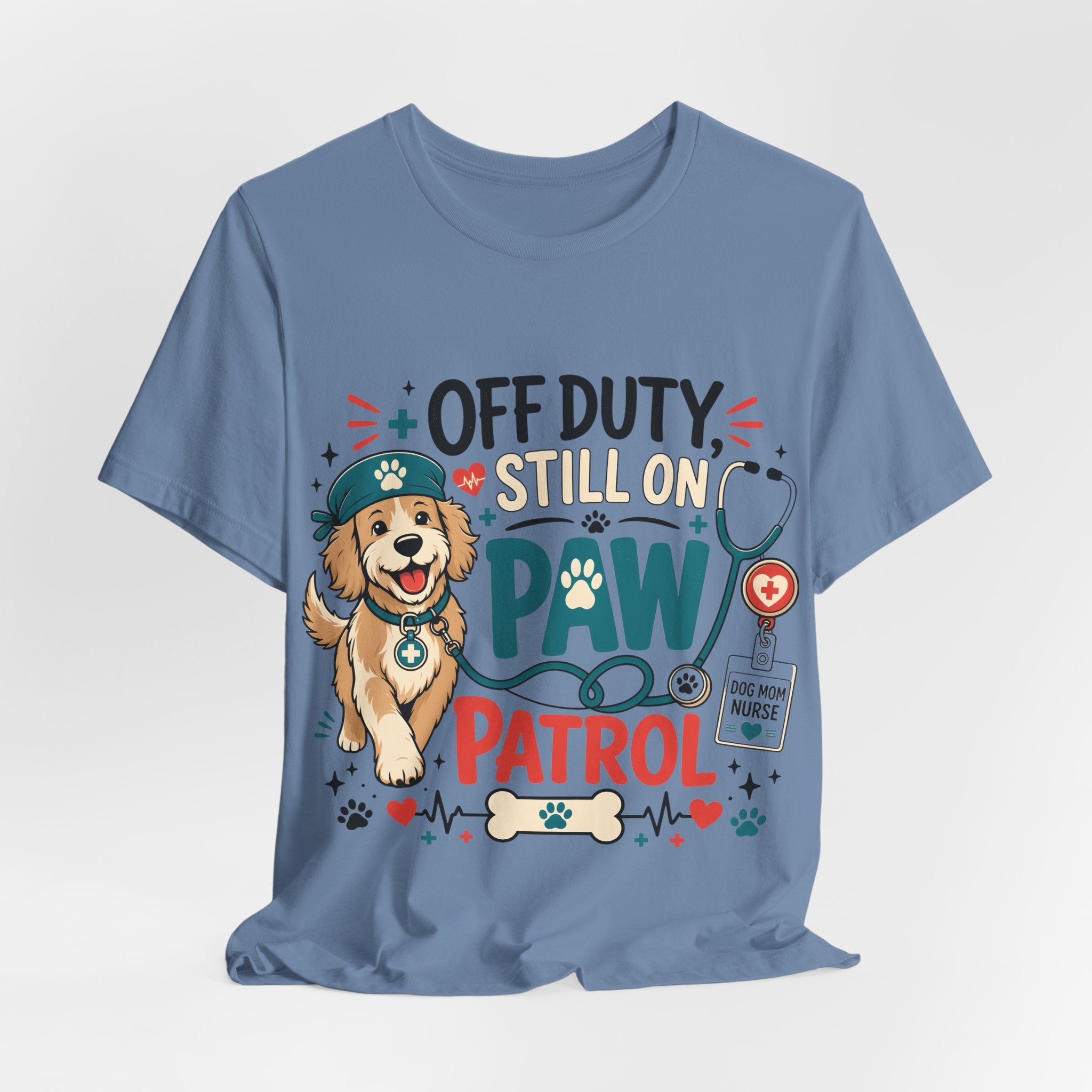 Off Duty Still On Paw Patrol T-Shirt — Cute Dog Rescue Squad Tee