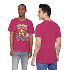 Healing Humans, Spoiling Dogs T‑Shirt — Cute Veterinary Nurse Dog Mom Tee