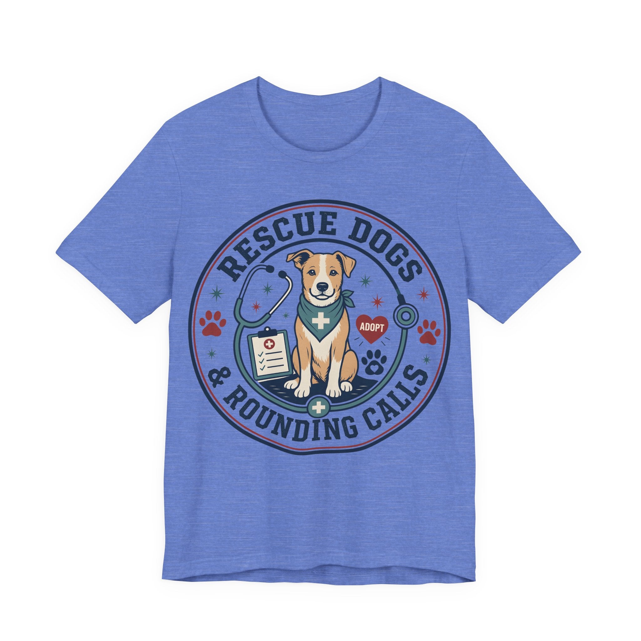 Rescue Dogs & Rounding Calls Tee — Veterinary Vet Tech Animal Rescue Shirt