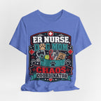ER Nurse Dog Mom T-Shirt — "Chaos Coordinator" Graphic Tee