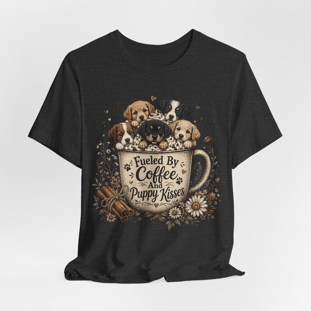 Fueled by Coffee and Puppy Kisses T-Shirt