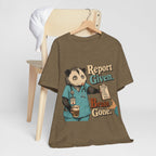 "Report Given. Brain Gone." Nurse T-Shirt — Funny Nurse Graphic Tee
