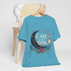 "Care After Dark" Night Shift Nurse T-Shirt — Celestial Nurse Graphic Tee