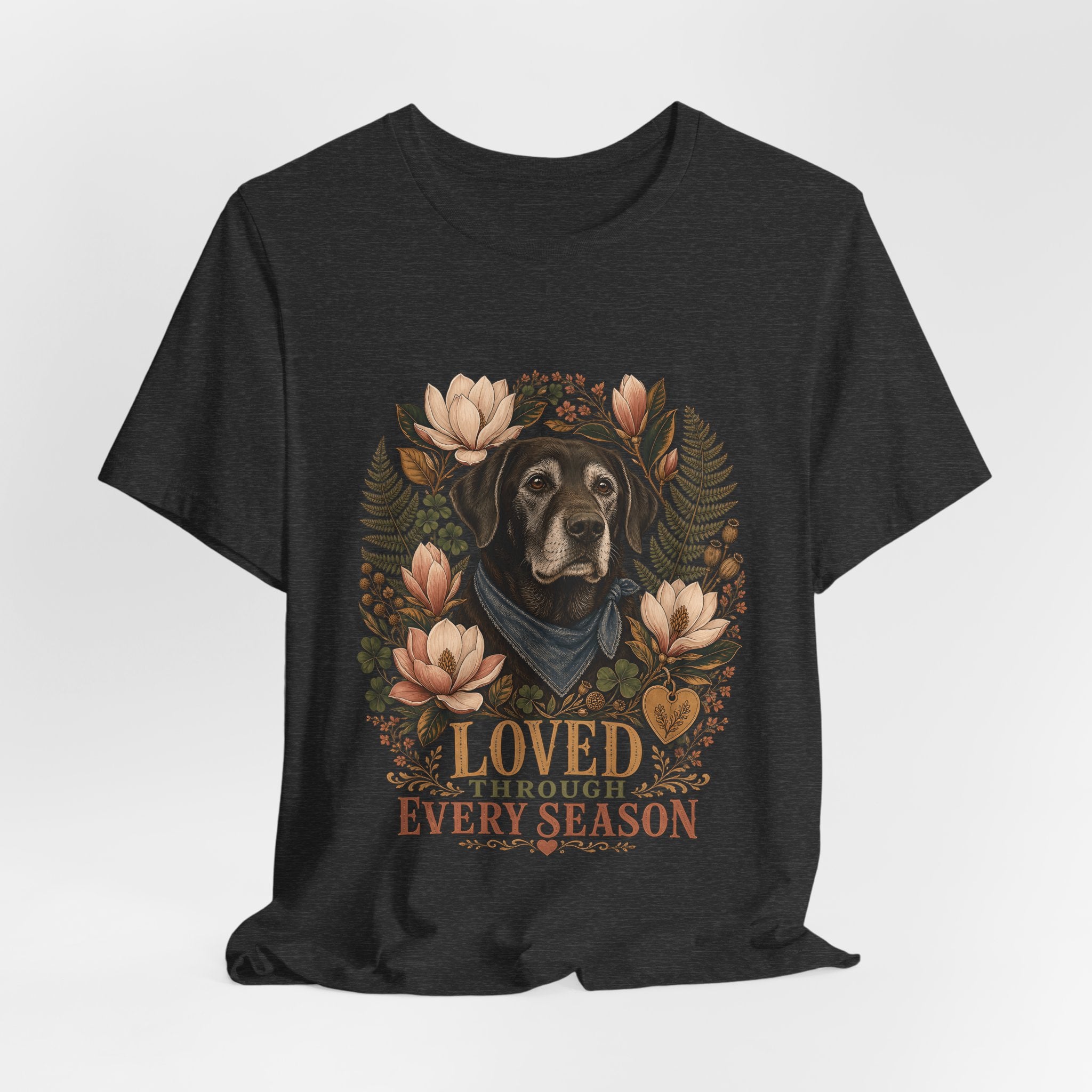 "Loved Through Every Season" Senior Dog T-Shirt — Sentimental Graphic Tee