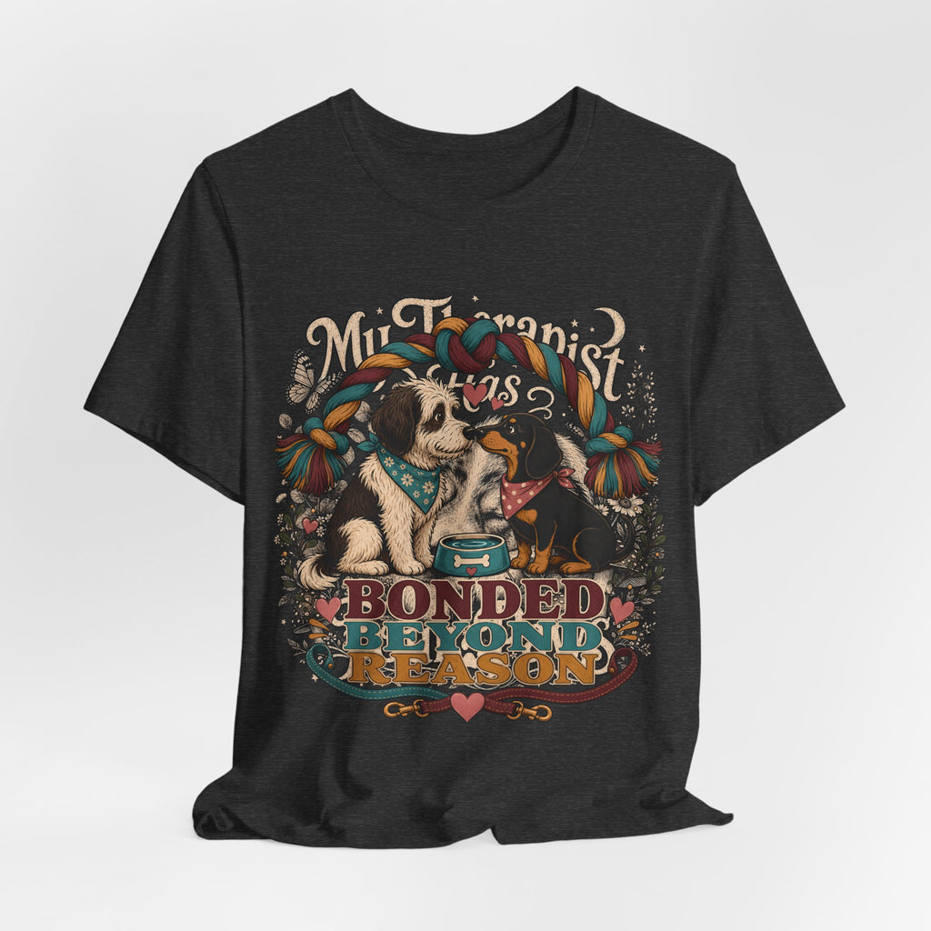 "Bonded Beyond Reason" Two Dogs T-Shirt — Retro Dog Lover Graphic Tee