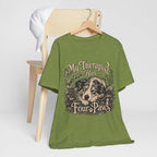 Dog Lover T-Shirt — "My Therapist Has Four Paws" Graphic Tee