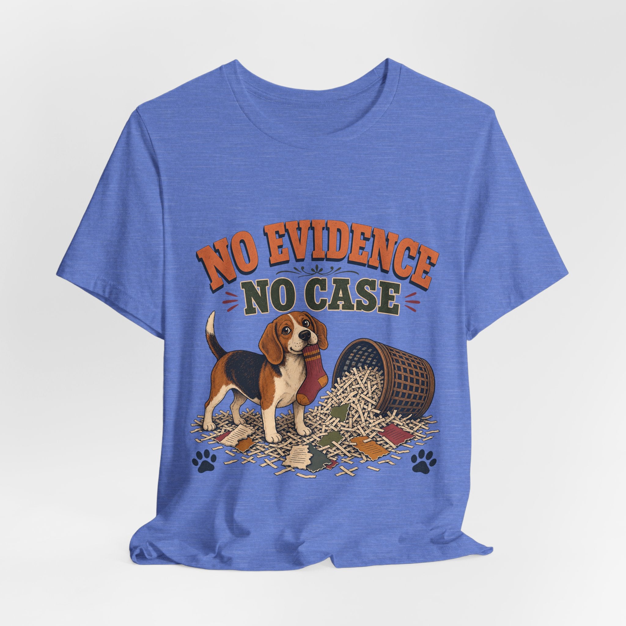 "No Evidence No Case" Beagle T-Shirt — Funny Beagle Mom Graphic Tee